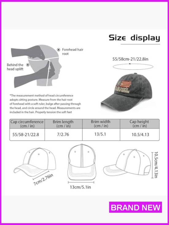 250th Anniversary Baseball Hat Patriotic Embroidered Adjustable Cap We The main image 6